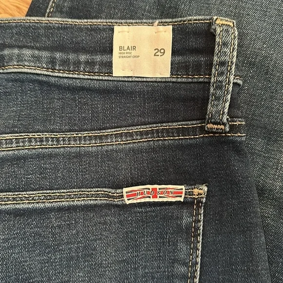 5/$25!! Hudson Jeans Blair High Rise Waist Straight Crop - Womens - Picture 4 of 8